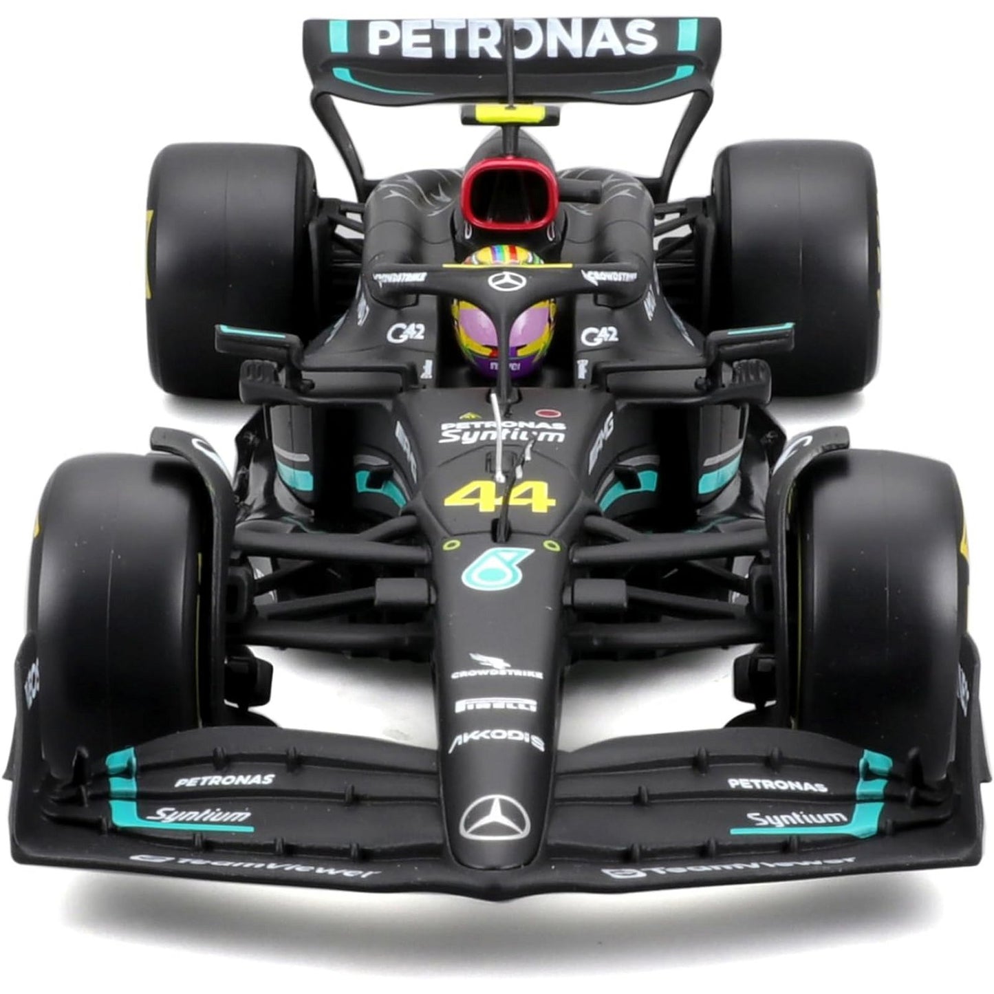 Mercedes Benz W14 E Performance Lewis Hamilton (No.44 With Helmet 2023) in Black