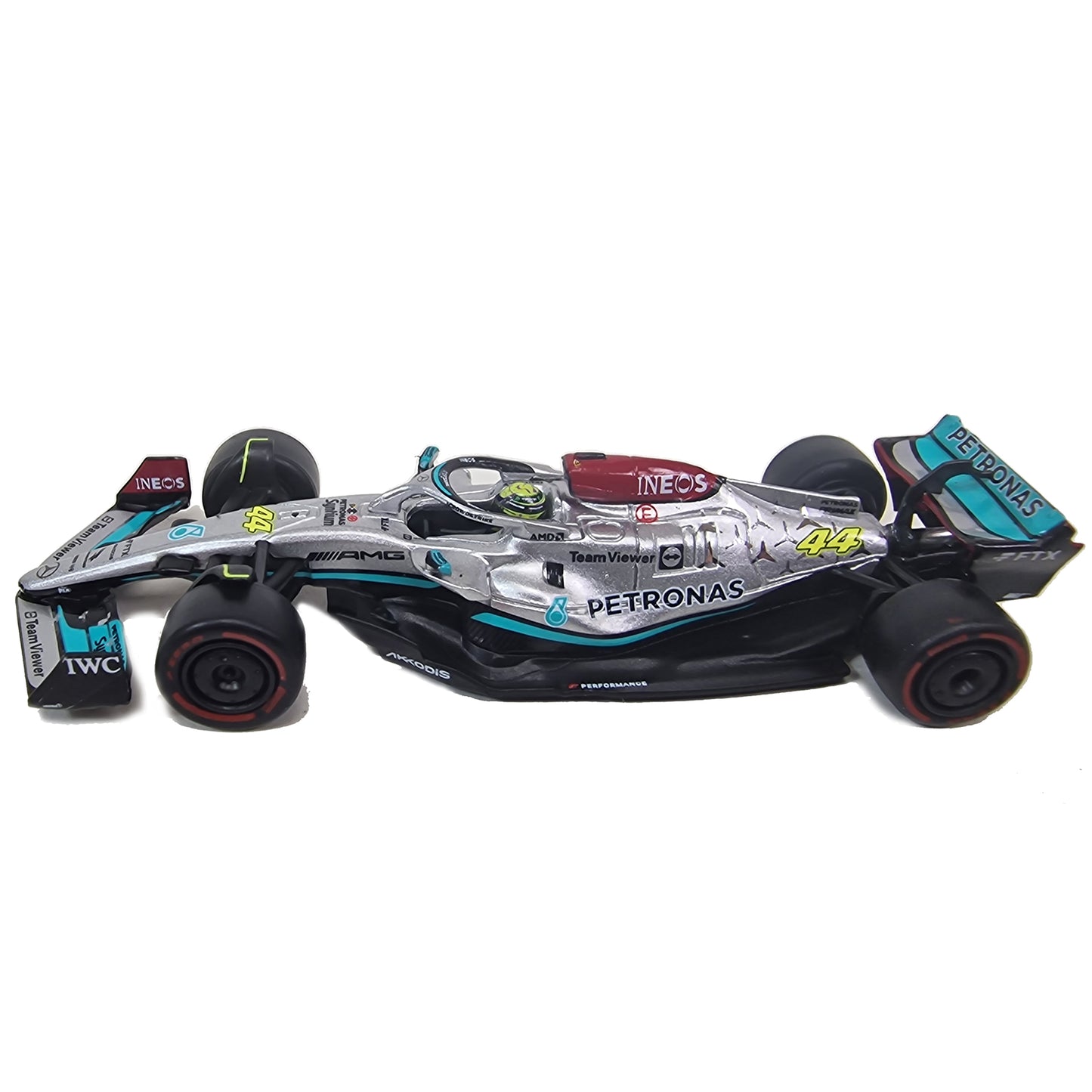 Mercedes Petronas F1 W13 E Performance Lewis Hamilton (No.44 2022) in Silver