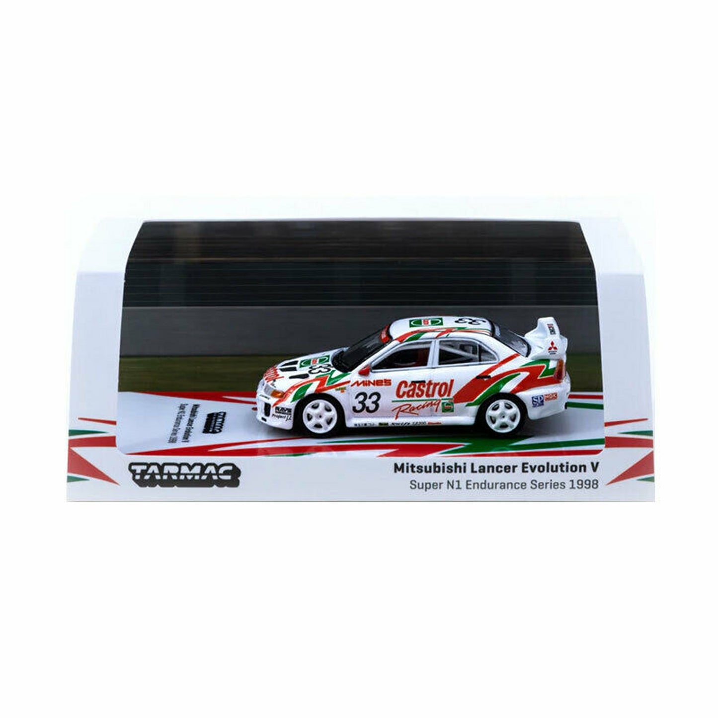 Mitsubishi Lancer Evolution V (Super N1 Endurance Series 1998) in White/Red/Green