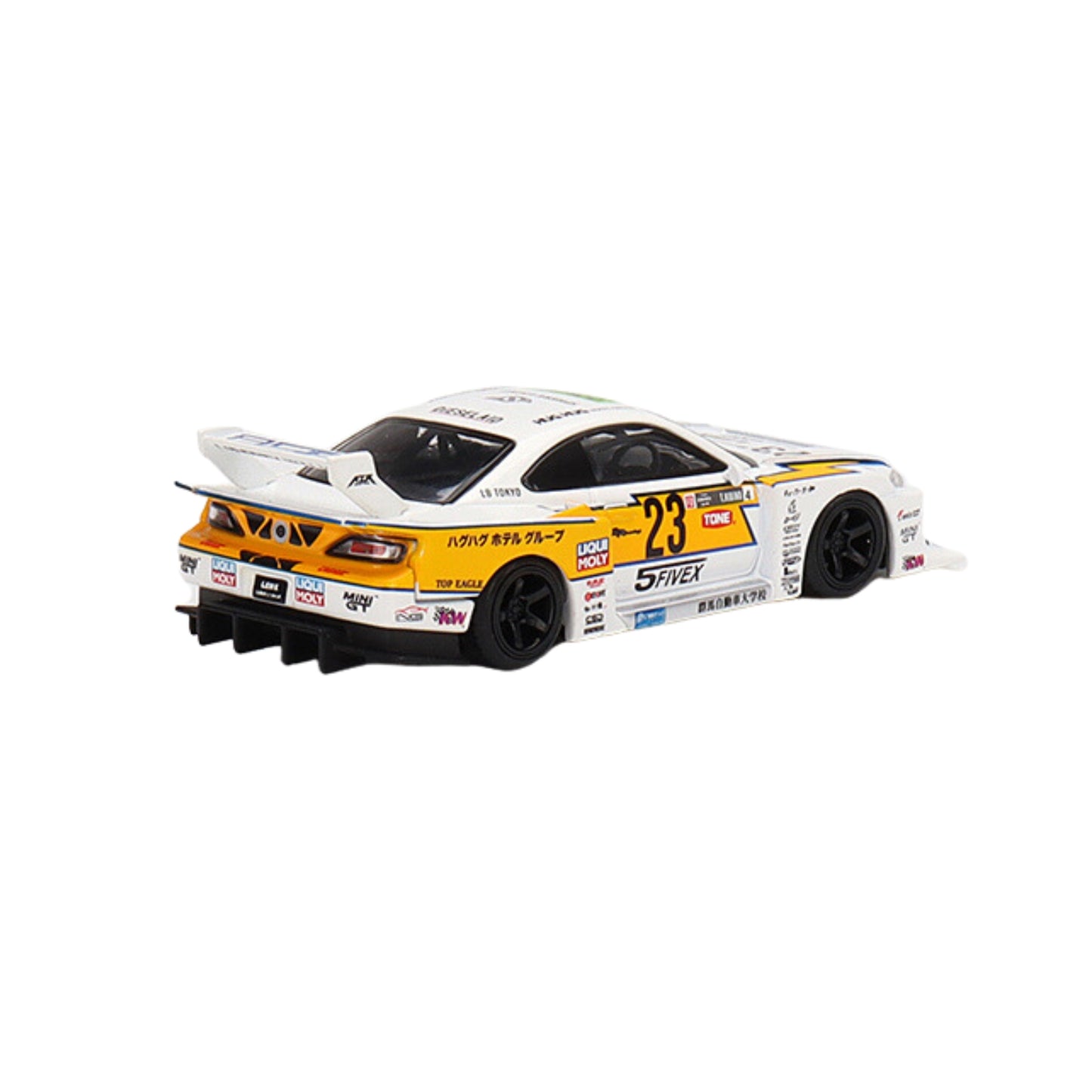 Nissan S15 Silvia LB Super Silhouette (No.23 Formula Drift Japan 2021) in White/Yellow