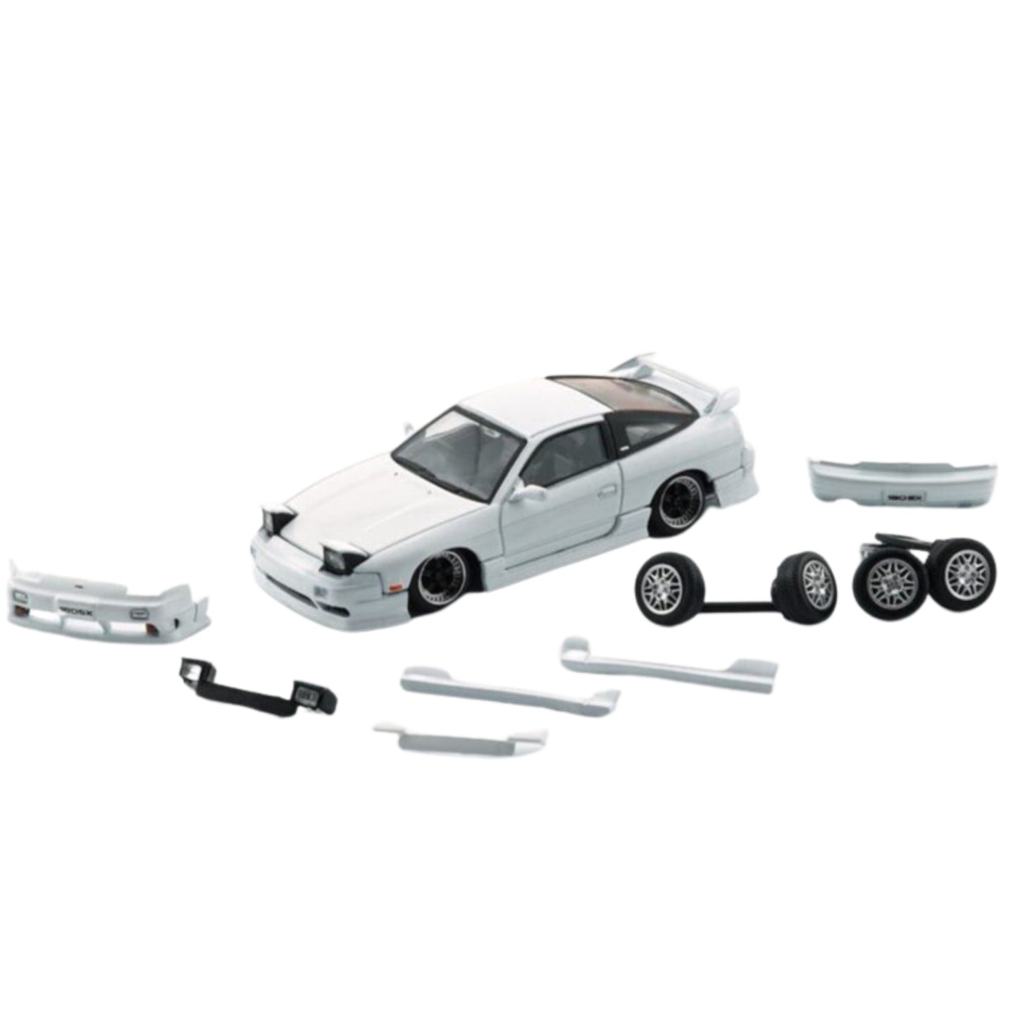 Nissan Silvia 180SX (PRS13 RHD With Interchangeable Bodywork and Wheels) in White