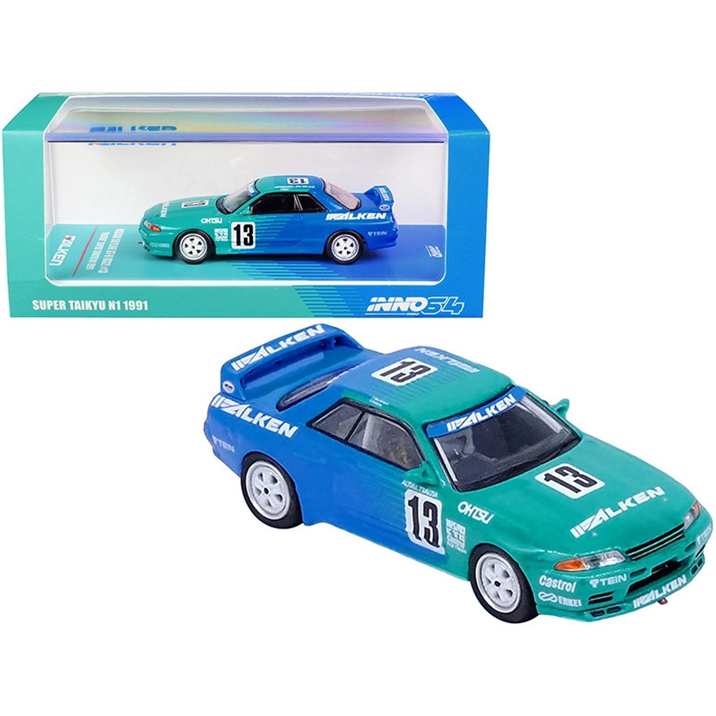 Nissan Skyline GT-R R32 (Falken Super Taikyu N1 1991) in Green/Blue