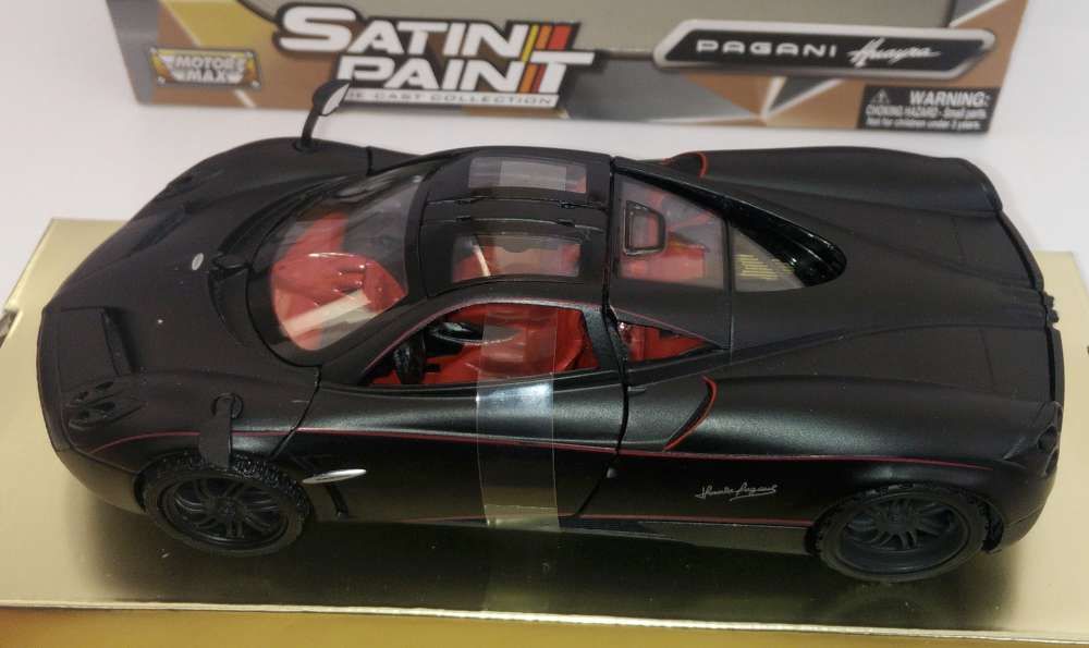 Pagani Huayra in Black Satin