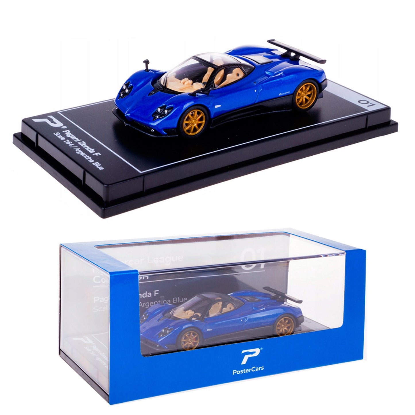 Pagani Zonda F (Hypercar League Collection Series) in Argentina Blue