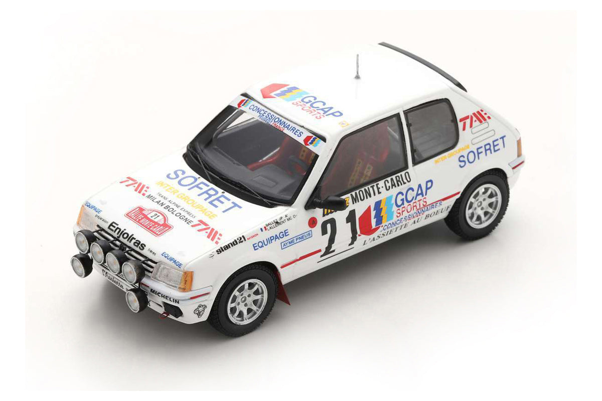 Peugeot 205 GTI J.P. Ballet - M.C. Lallement (3rd - Rally Monte Carlo 1988) in White