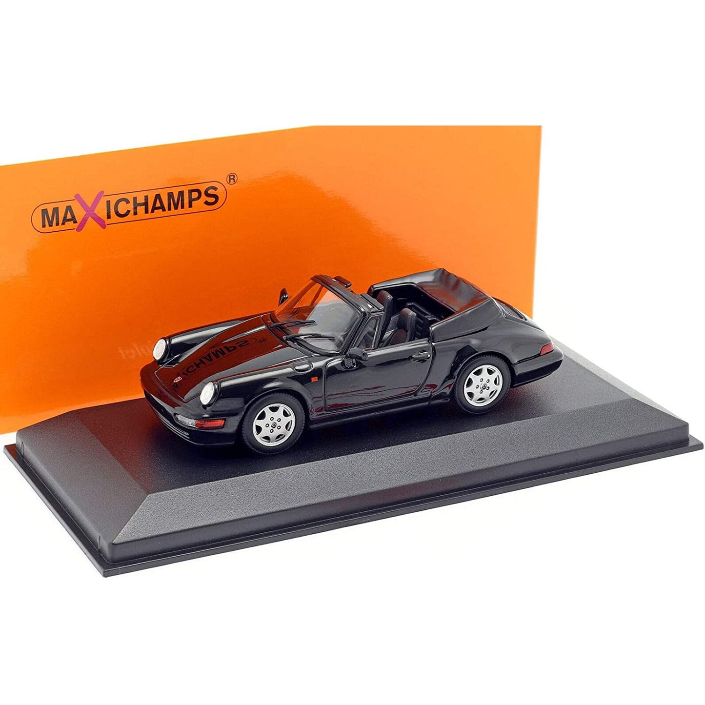 Porsche 911 Carrera 4 Cabrio (1990) in Black