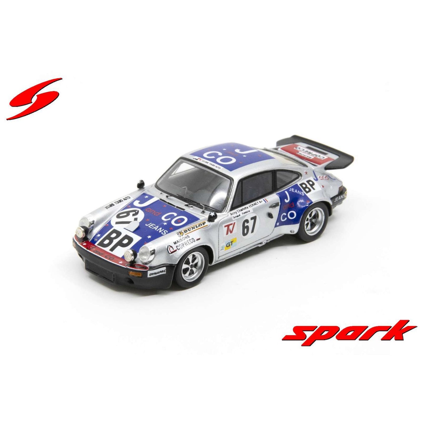Porsche 911 RS 3.0 AC.Verney/Y.Fontaine/C.Tarnaud (Le Mans 1975) in Silver/Blue