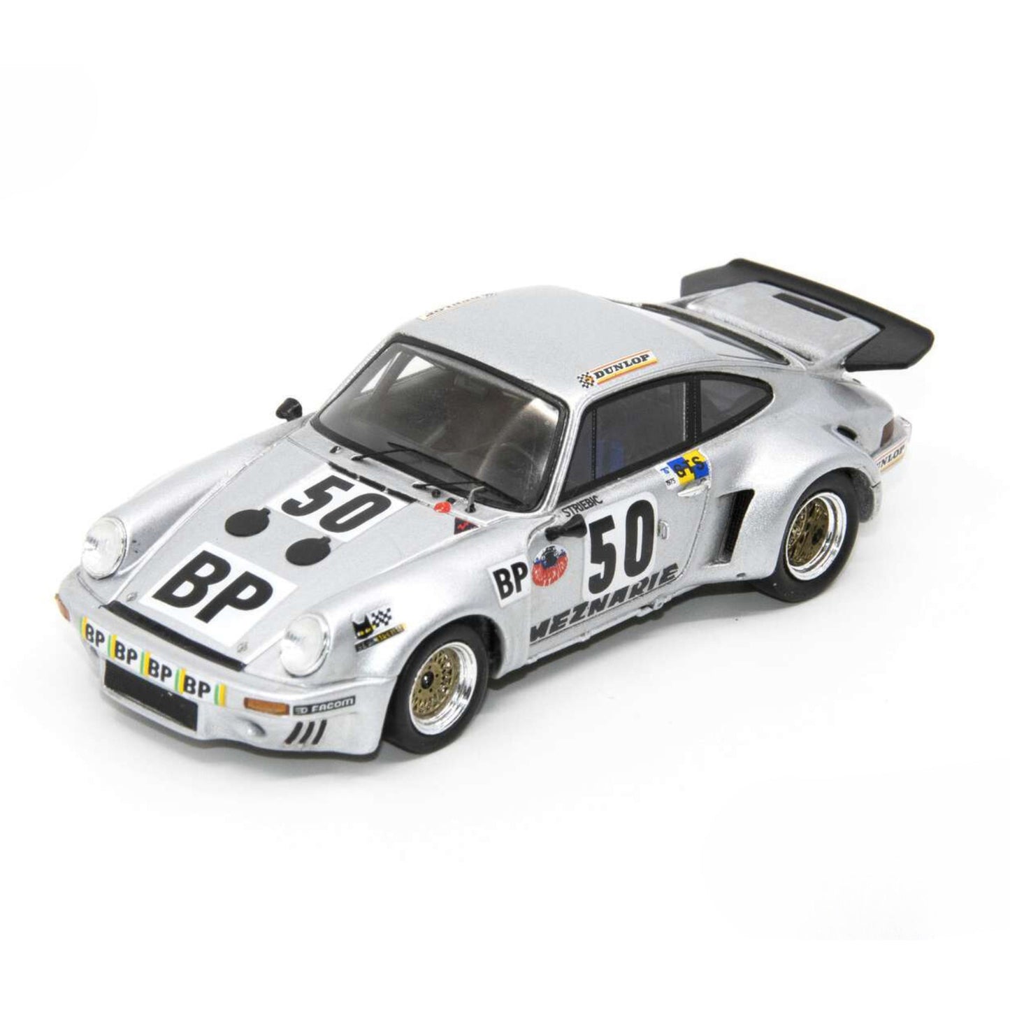Porsche 911 RSR 3.0 H.Striebig/P.Mauroy/H.Kirschoffer (No.50 Le mans 24H 1975) in Silver