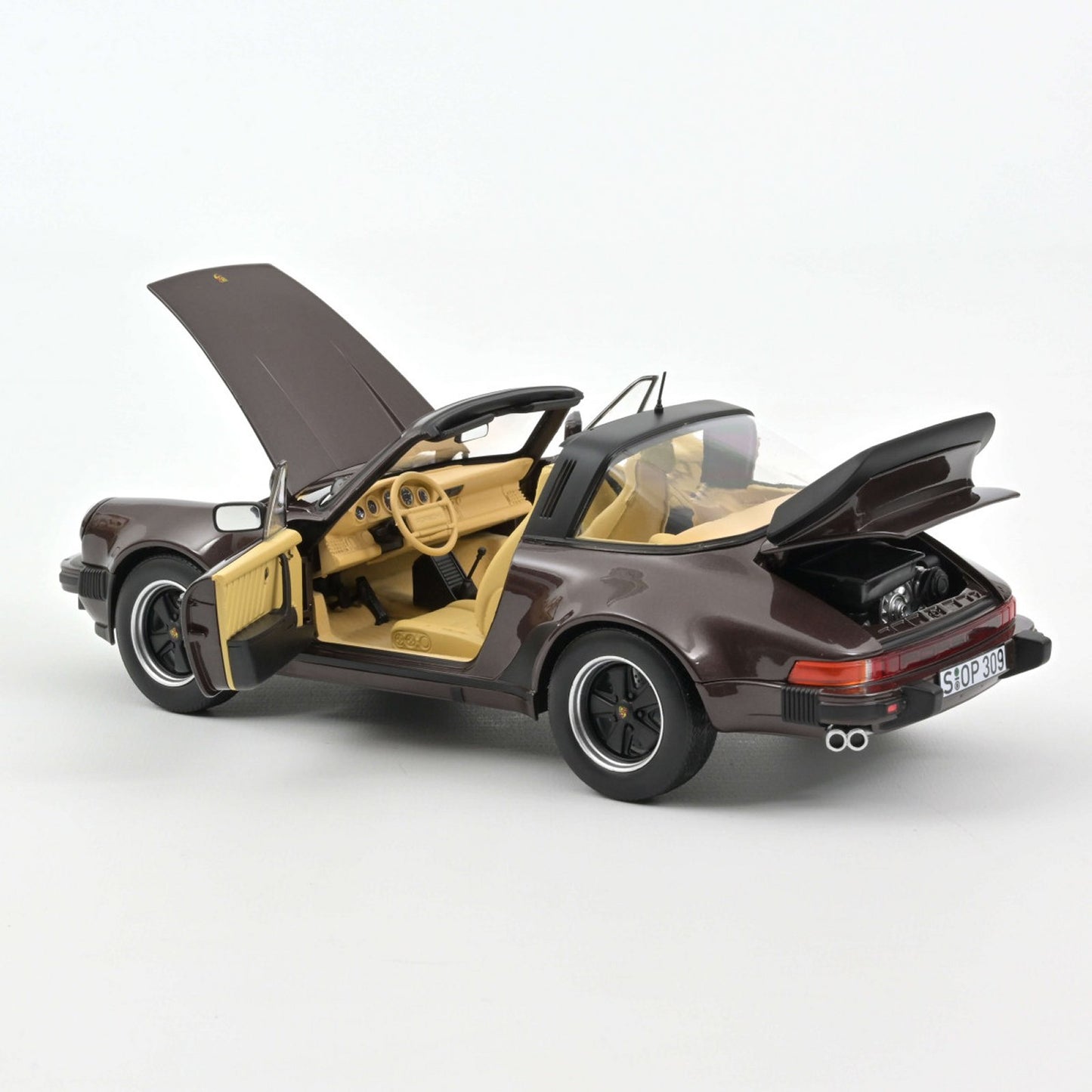 Porsche 911 Turbo Targa 3.3 (1987) in Metallic Brown