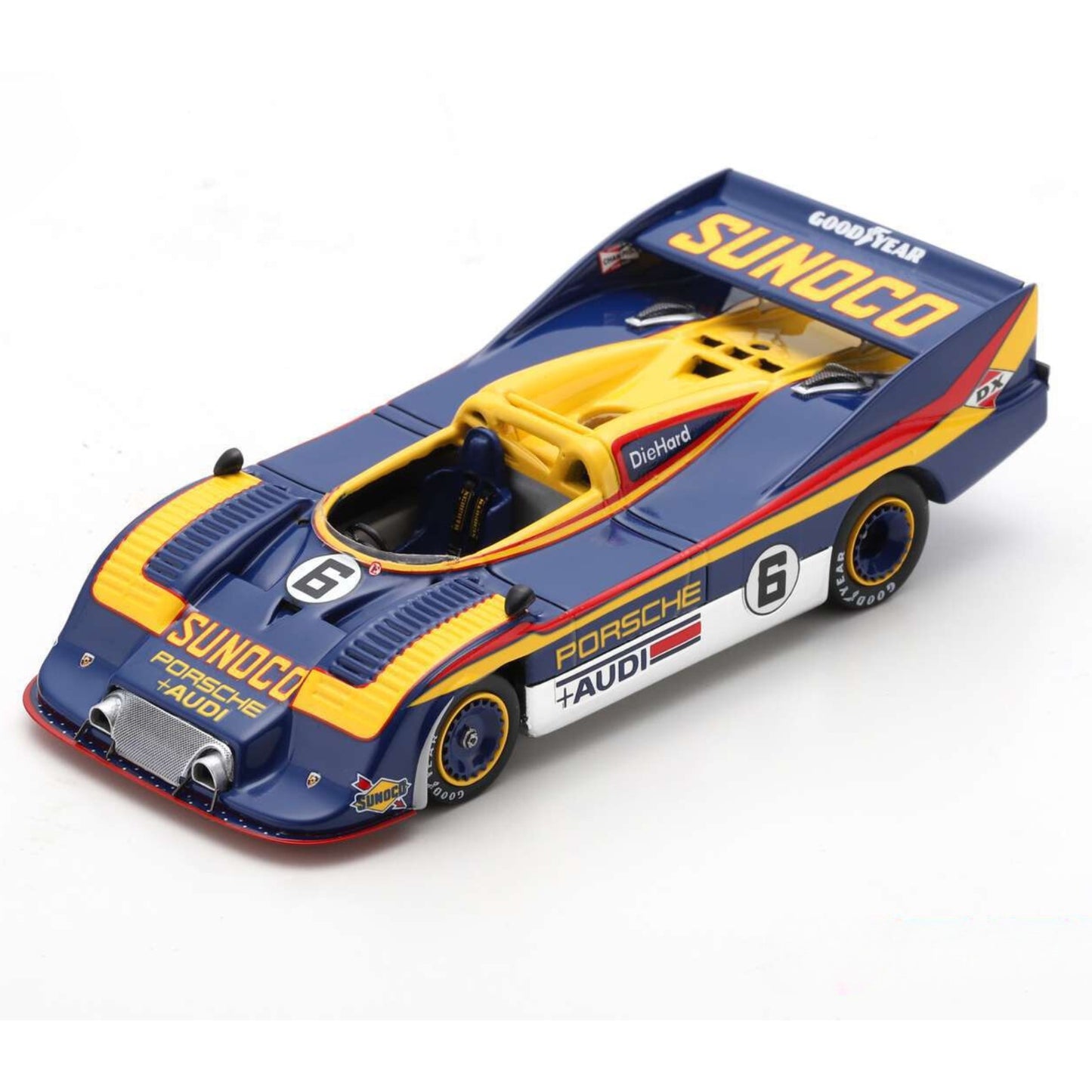 Porsche 917/30 Mark Donohue (No.6 Winner CanAm Motorsport 1973) in Blue/Yellow/Red