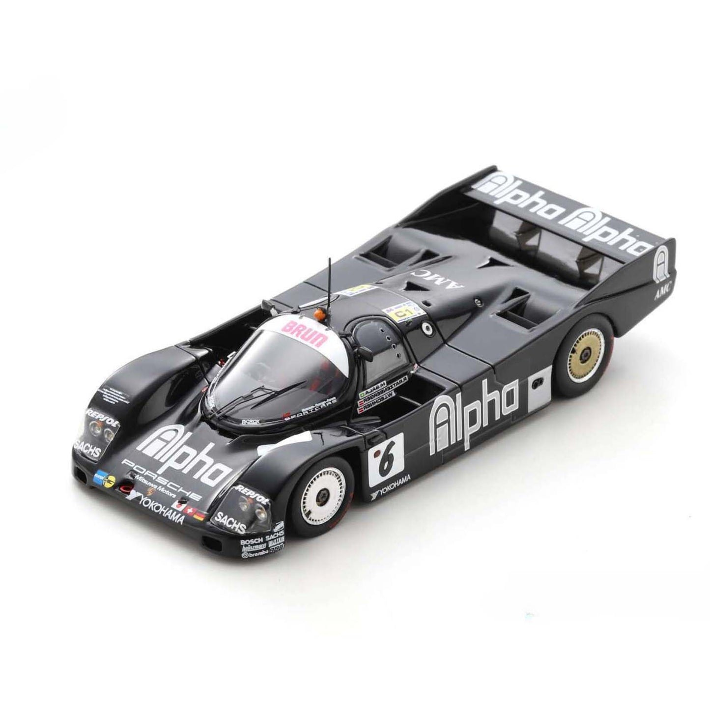 Porsche 962 C M.Sandro Sala/R.Ratzenberger/W.Lechner (24H Le Mans 1989) in Black