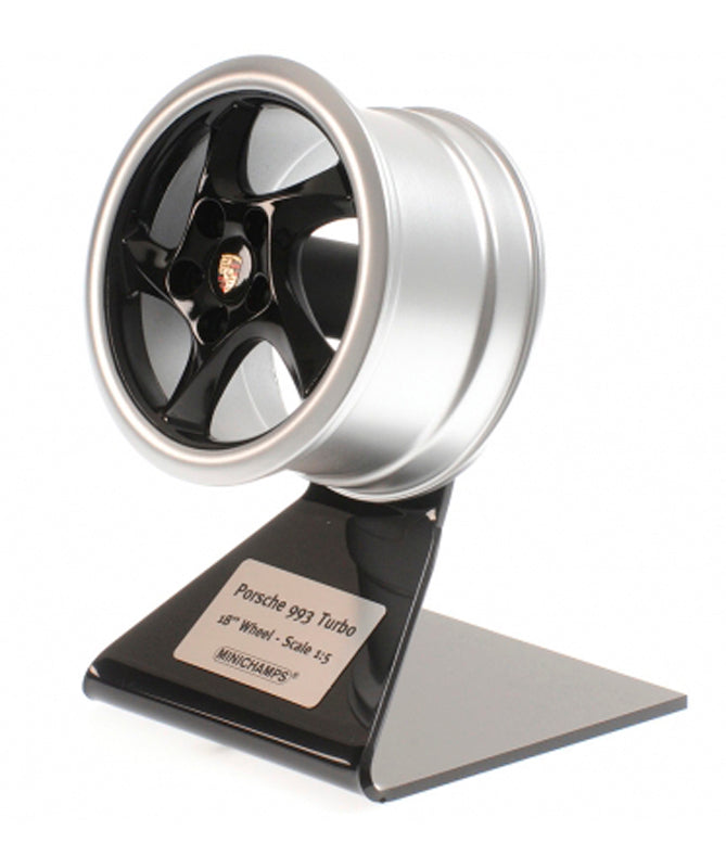Porsche 993 Turbo Wheel Rim Replica in Black/Silver