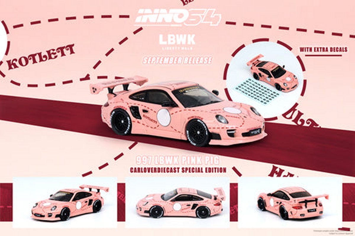 Porsche 997 Liberty Walk (Pink Pig) in Pink
