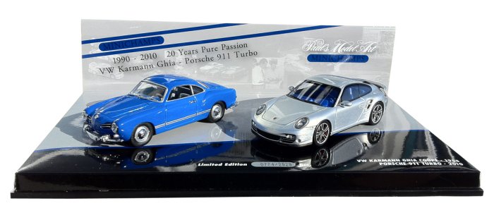 Porsche Porsche and VW in Silver and Blue