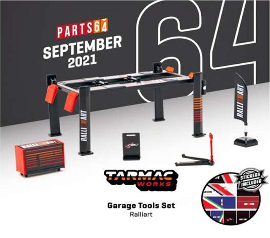 Rail Art Garage Tools Set in Black/Red