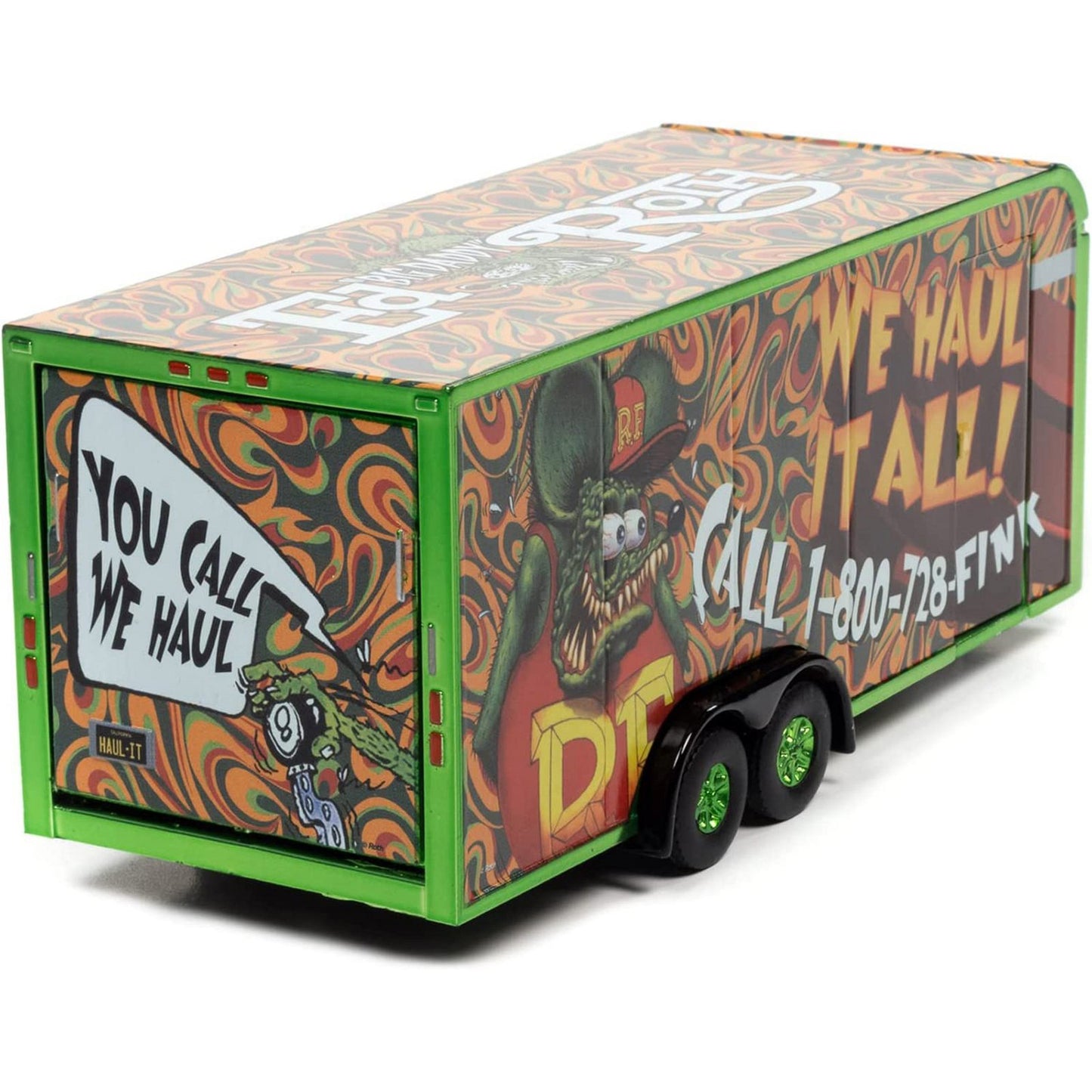 Rat Fink Enclosed Trailer (We Hall It All) in Green/Red