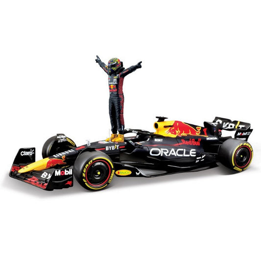 Red Bull Racing RB19 Max Verstappen (Wolrd Champion With Figure 2023) in Blue
