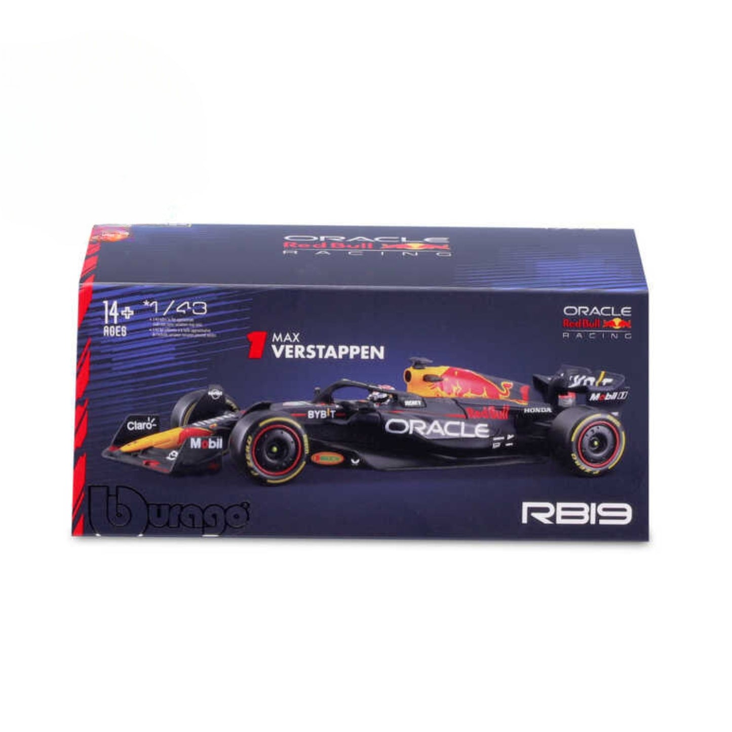 Red Bull Racing RB19 Max Verstappen (No.1 With Helmet 2023) in Blue