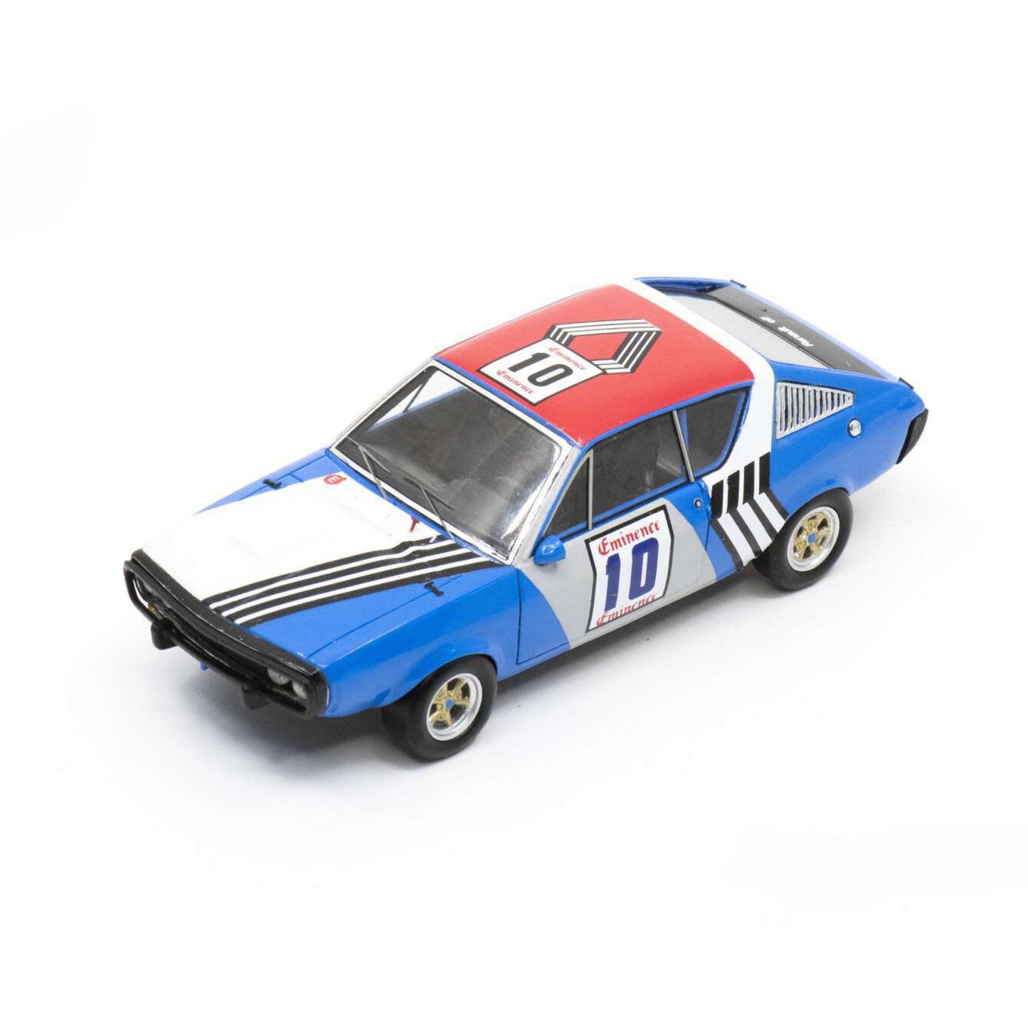 Renault 17 JP.Nicolas/B.Darniche (No.10 Ronde Cevenole 1973) in Blue/White/Red
