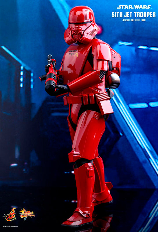 Sith Jet Trooper Poseable Figure From Star Wars Episode IX Rise Of The Skywalker in Red