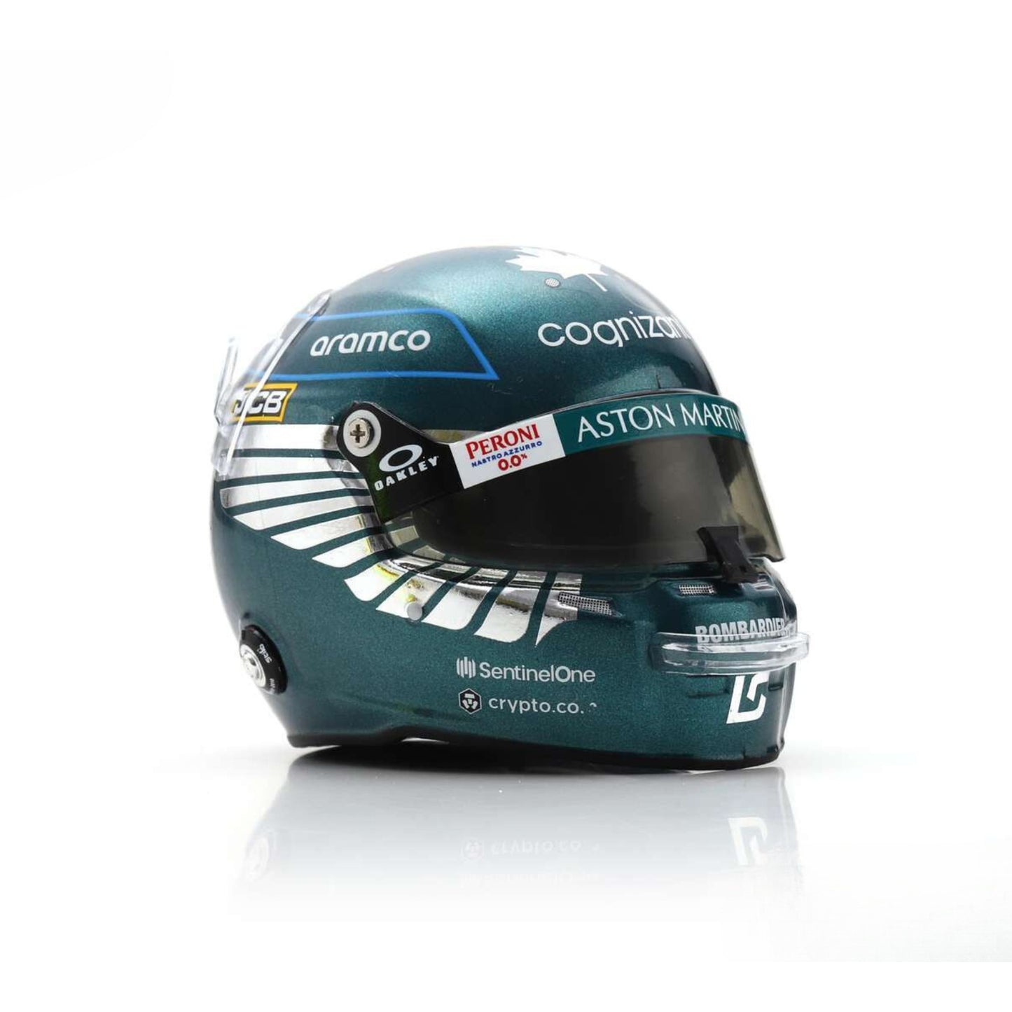 Stilo Replica Helmet Aston Martin Aramco Cognizant F1 Team Lance Stroll (2023) in Green