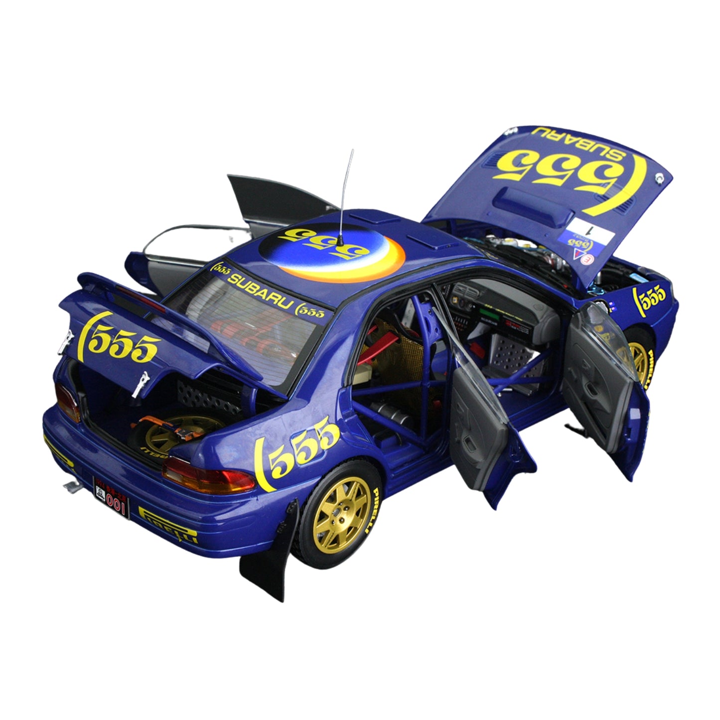 Subaru Impreza 555 Peter Bourne/Tony Sircombe (No.1 Winner Hong Kong Beinjing Rally 1994) in Blue