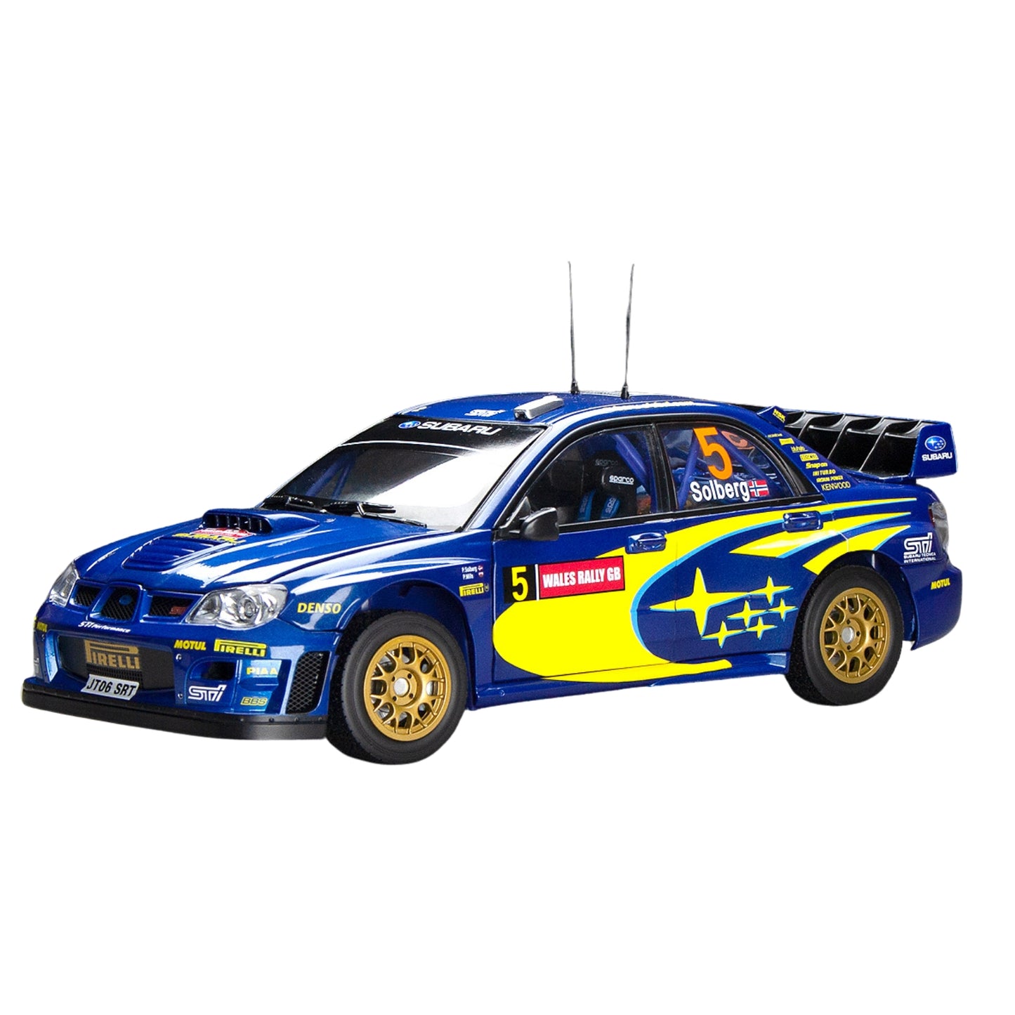 Subaru Impreza WRC06 P.Solberg/P/Mills (No.5 GB Rally 2006) in Blue/Yellow