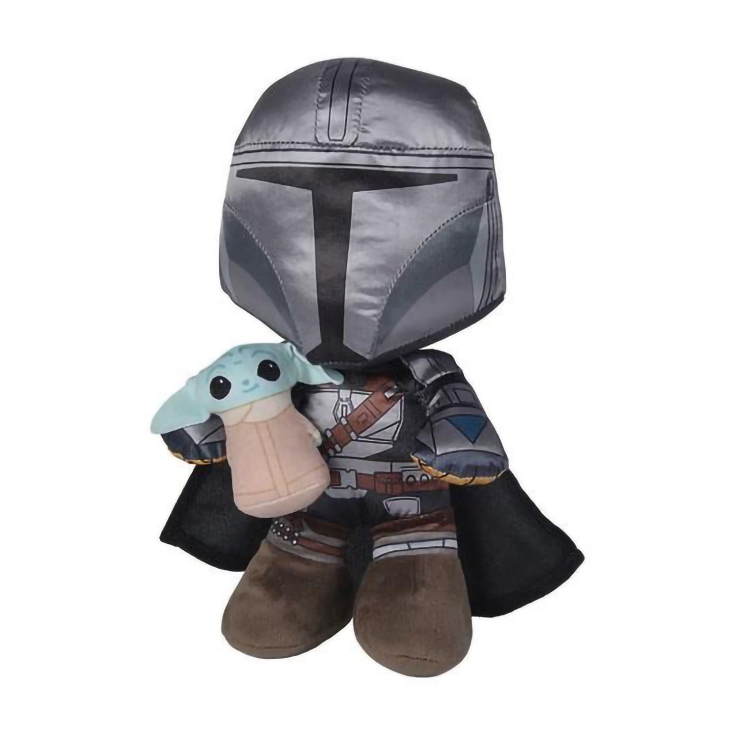 Mandalorian And Grogu Plush From Star Wars The Mandalorian in Grey/Brown