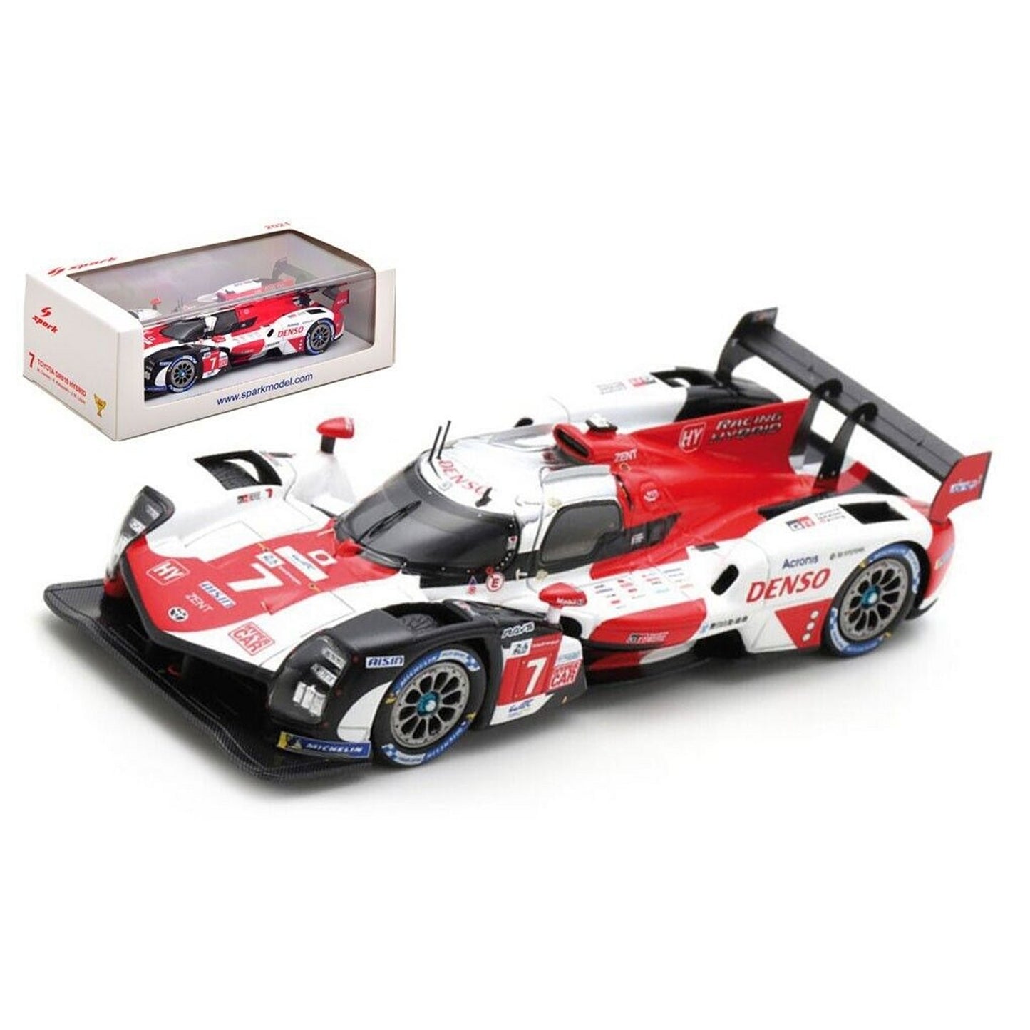 Toyota GR010 Hybrid M.Conway/K.Kobayashi/J.M.Lopez (24H Le Mans Winner 2021) in Red/White