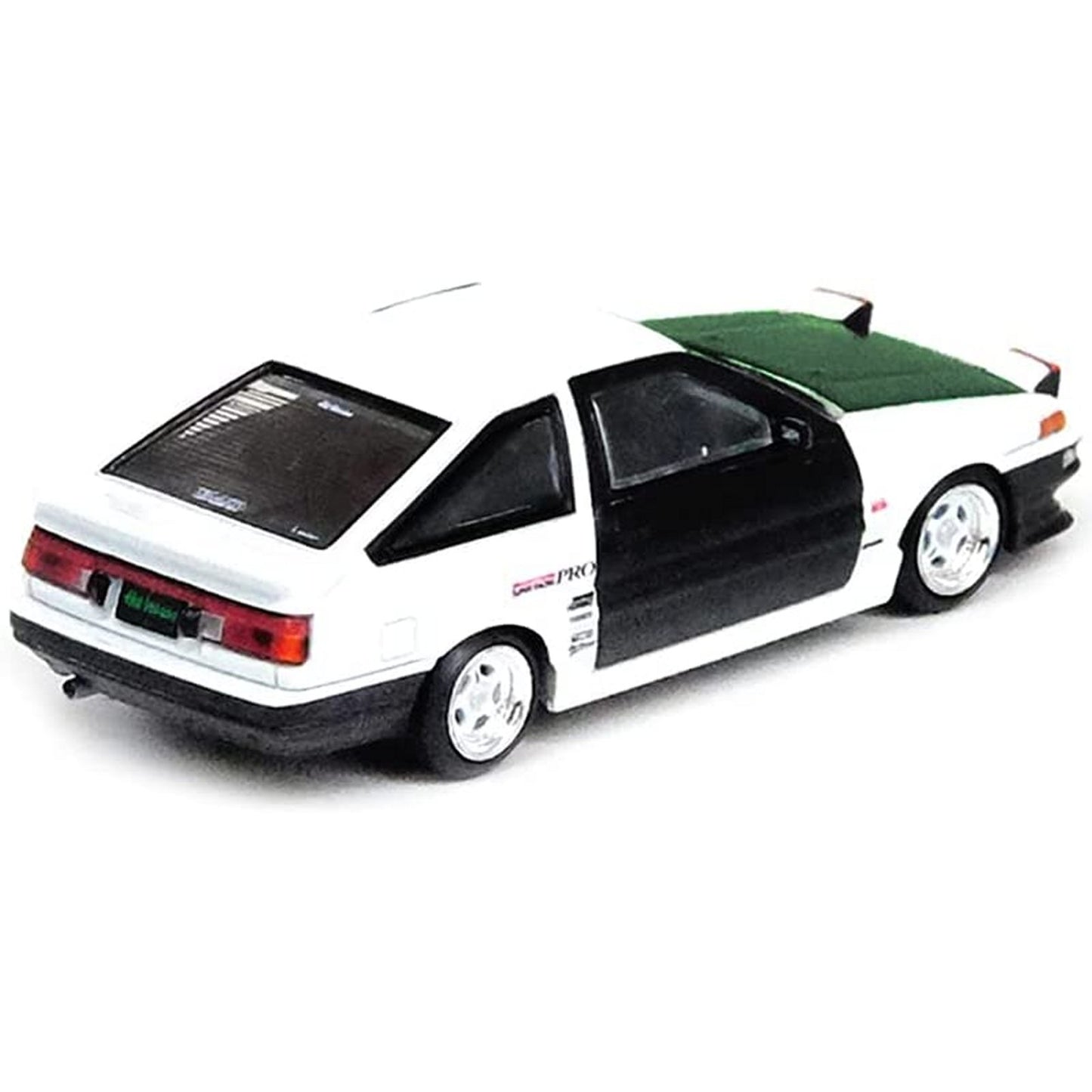 Toyota Sprinter Trueno AE86 (Drift Car) in White/Green With Carbon Doors