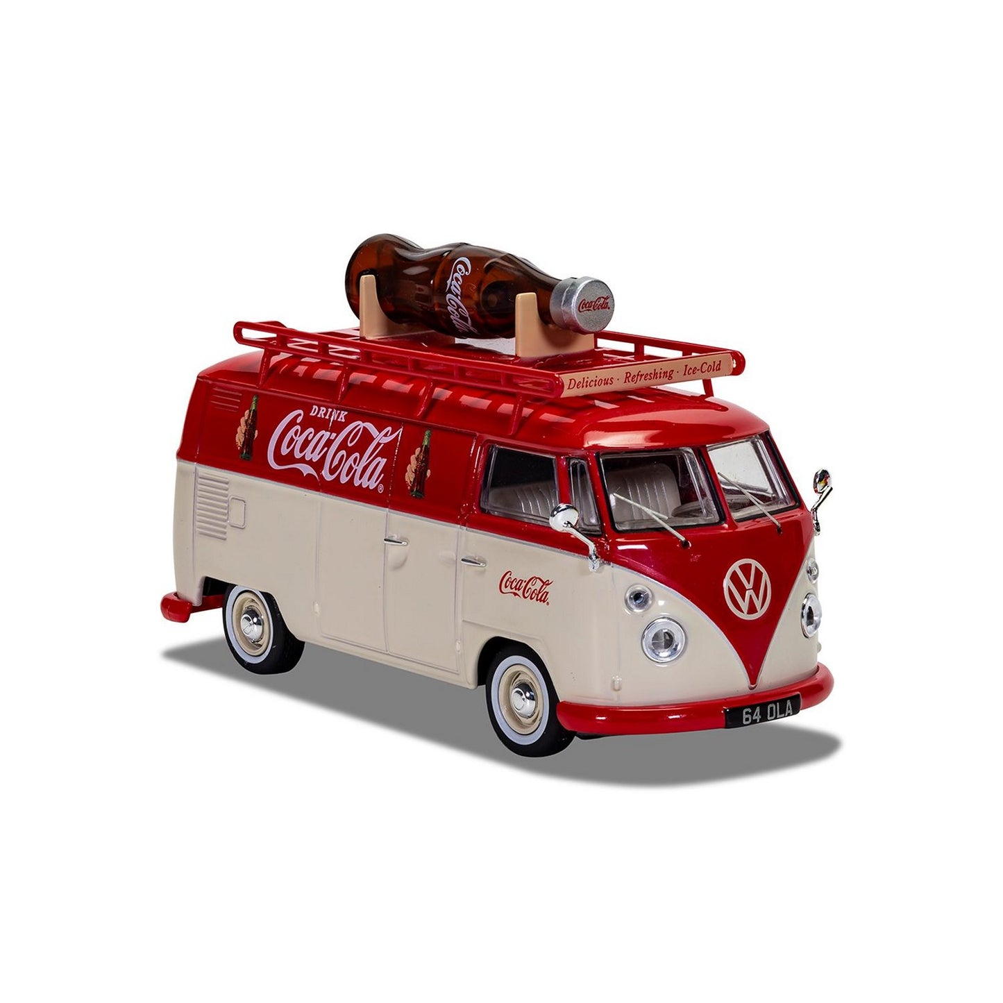 VW Type 2 Coca Cola Panel Van (Giant Bottle Van T1 Split Screen) in Red/White