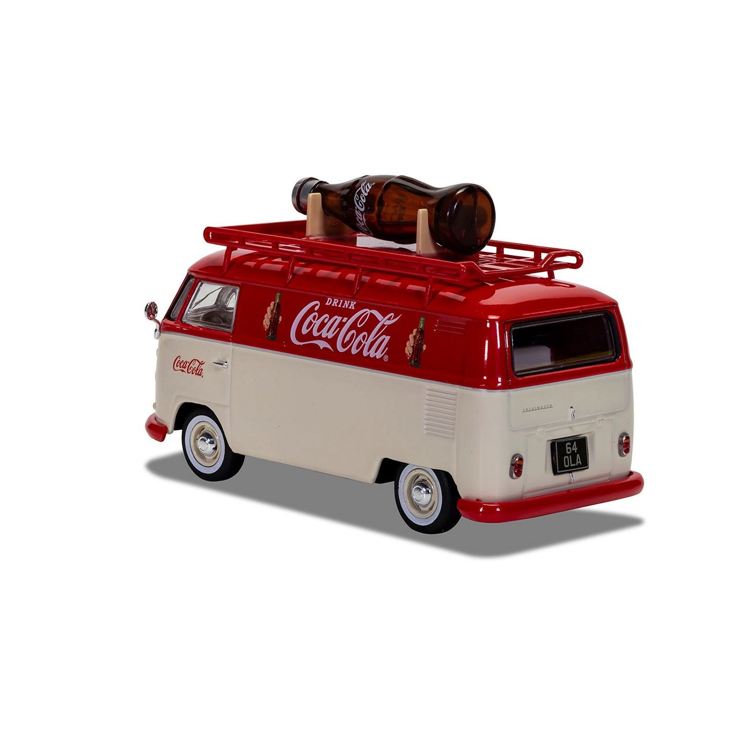 VW Type 2 Coca Cola Panel Van (Giant Bottle Van T1 Split Screen) in Red/White