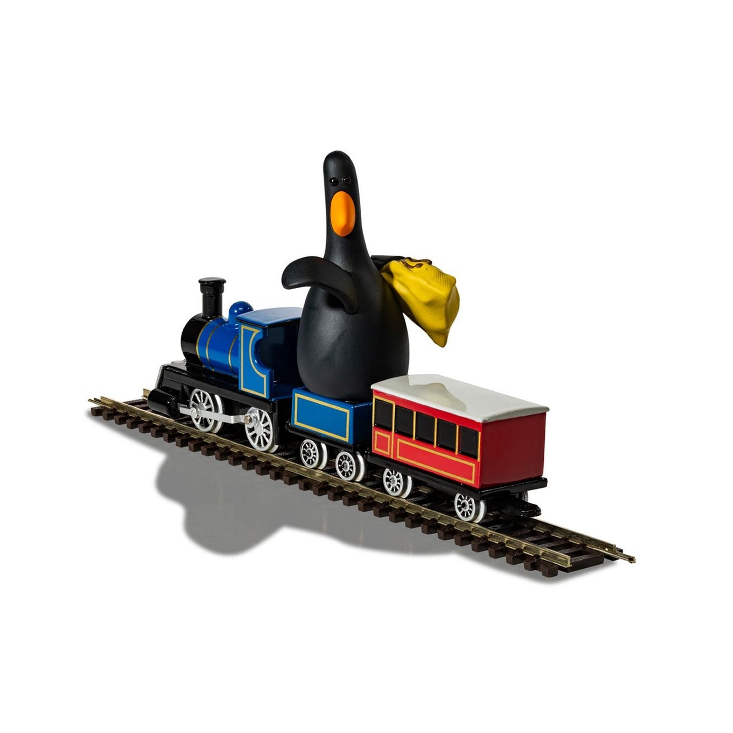 Feathers McGraw and Locomotive Diorama Diorama From Wallace and Gromit The Wrong Trousers