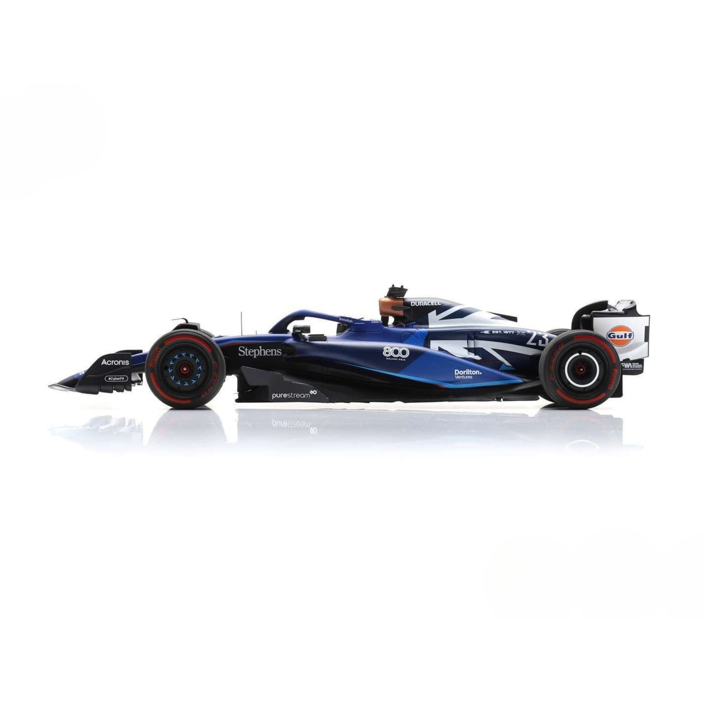 Williams F1 FW45 Alex Albon (No.23 8th 800th GP British GP 2023) in Blue