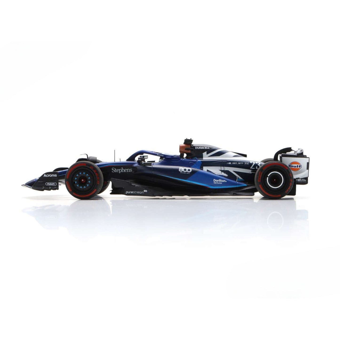 Williams F1 FW45 Alex Albon (No.23 Williams 800th GP British GP 2023) in Blue