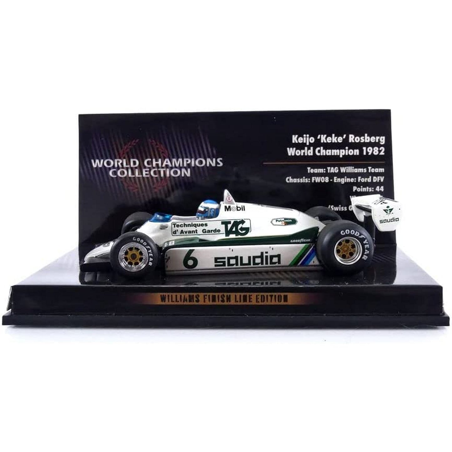 Williams FW 08 Keke Rosberg (World Champions Collection 1982) in White/Green