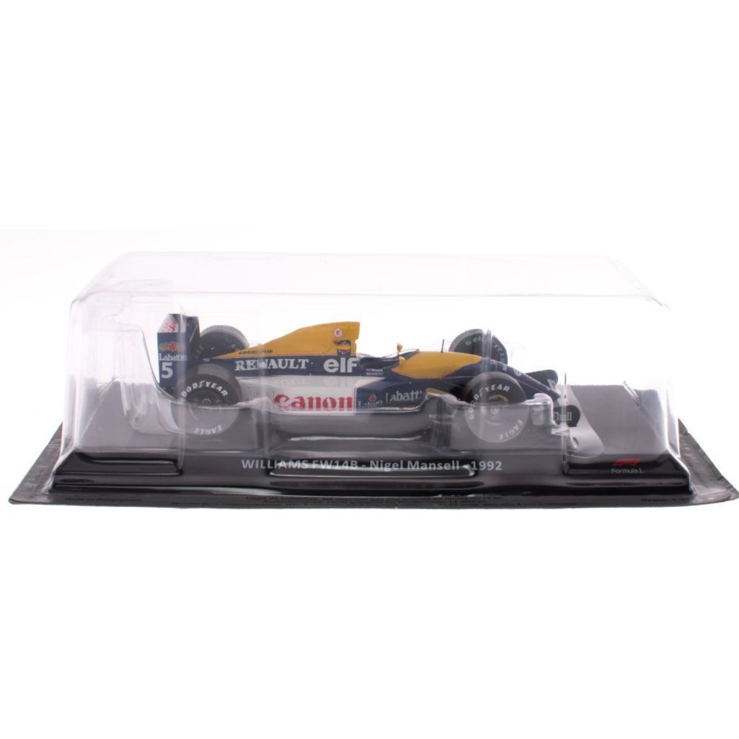Williams FW14B Nigel Mansell (Blister Packaging 1992) in White/Blue/Yellow