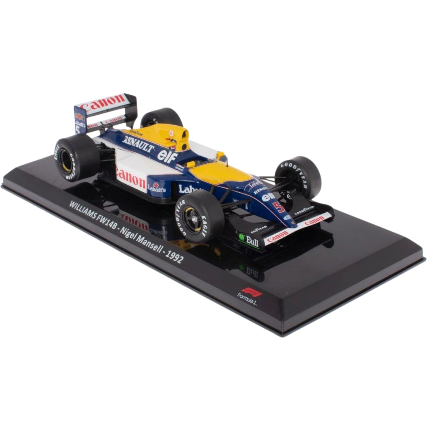 Williams FW14B Nigel Mansell (Blister Packaging 1992) in White/Blue/Yellow