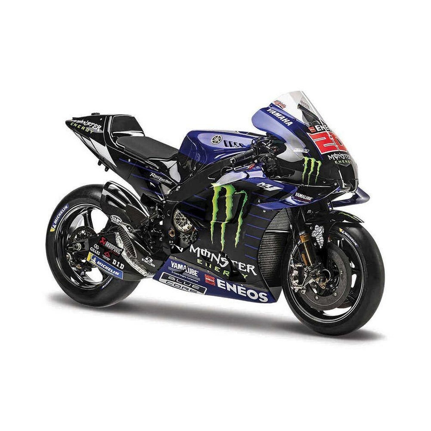 Yamaha M1 YZR Fabio Quatararo (Monster energy Factory Racing Team 2021) in Blue/Black