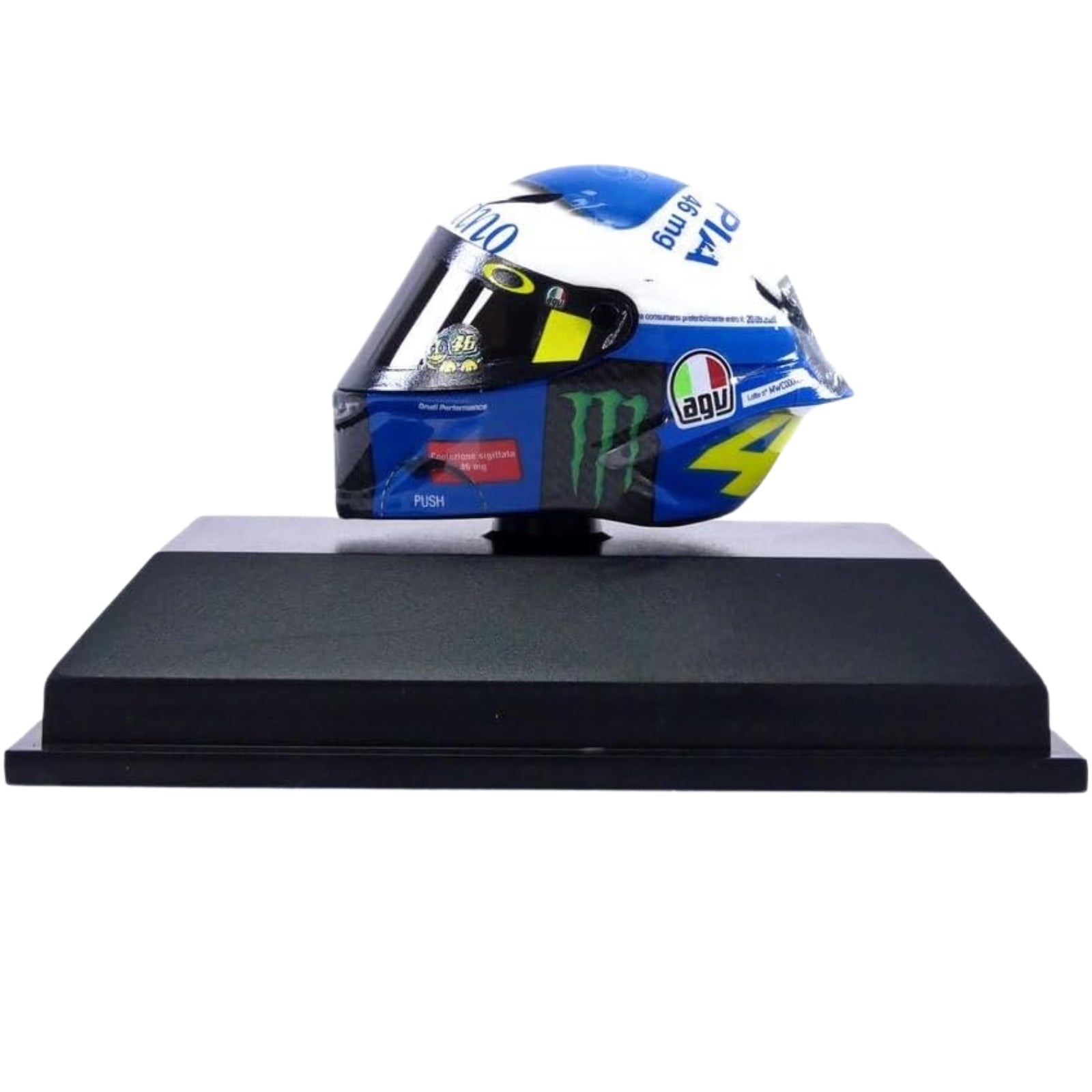AGV Misano Race 1 Helmet Valentino Rossi (2020) in Blue/White AGV Misano Race 1 Helmet Valentino Rossi (2020) in Blue/White