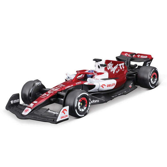 Alfa Romeo Orlen C42 Valtteri Bottas (With Helmet 2022) in Red White