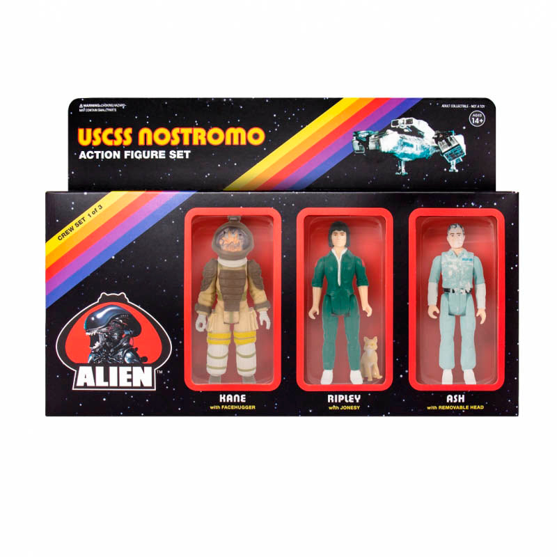 ReAction 3 Pack Ash Ripley Kane Figure Set From Alien