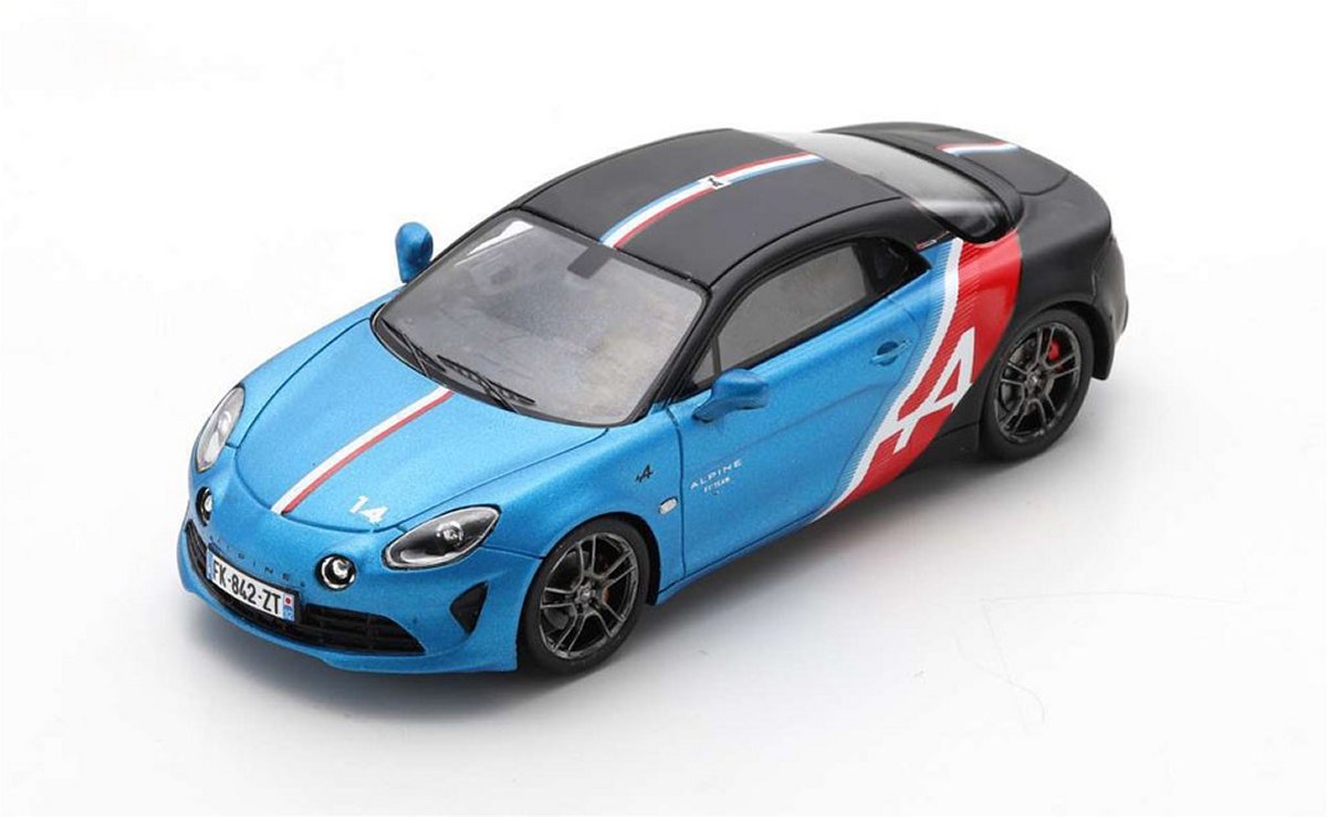 Alpine A110S Trackside Car Fernando Alonso (Monza GP 2021) in Blue/Black