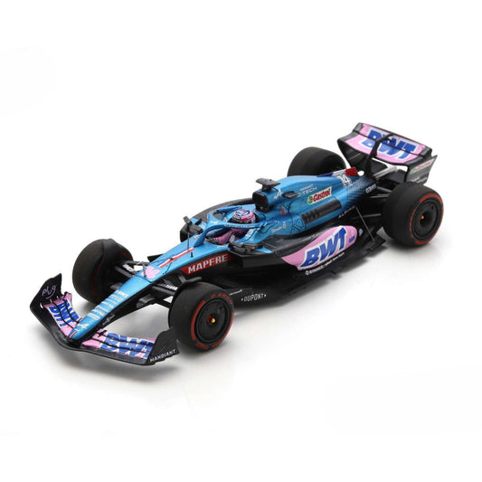 Alpine A522 Fernando Alonso (No.14 Brazilian GP 2022) in Blue/Pink