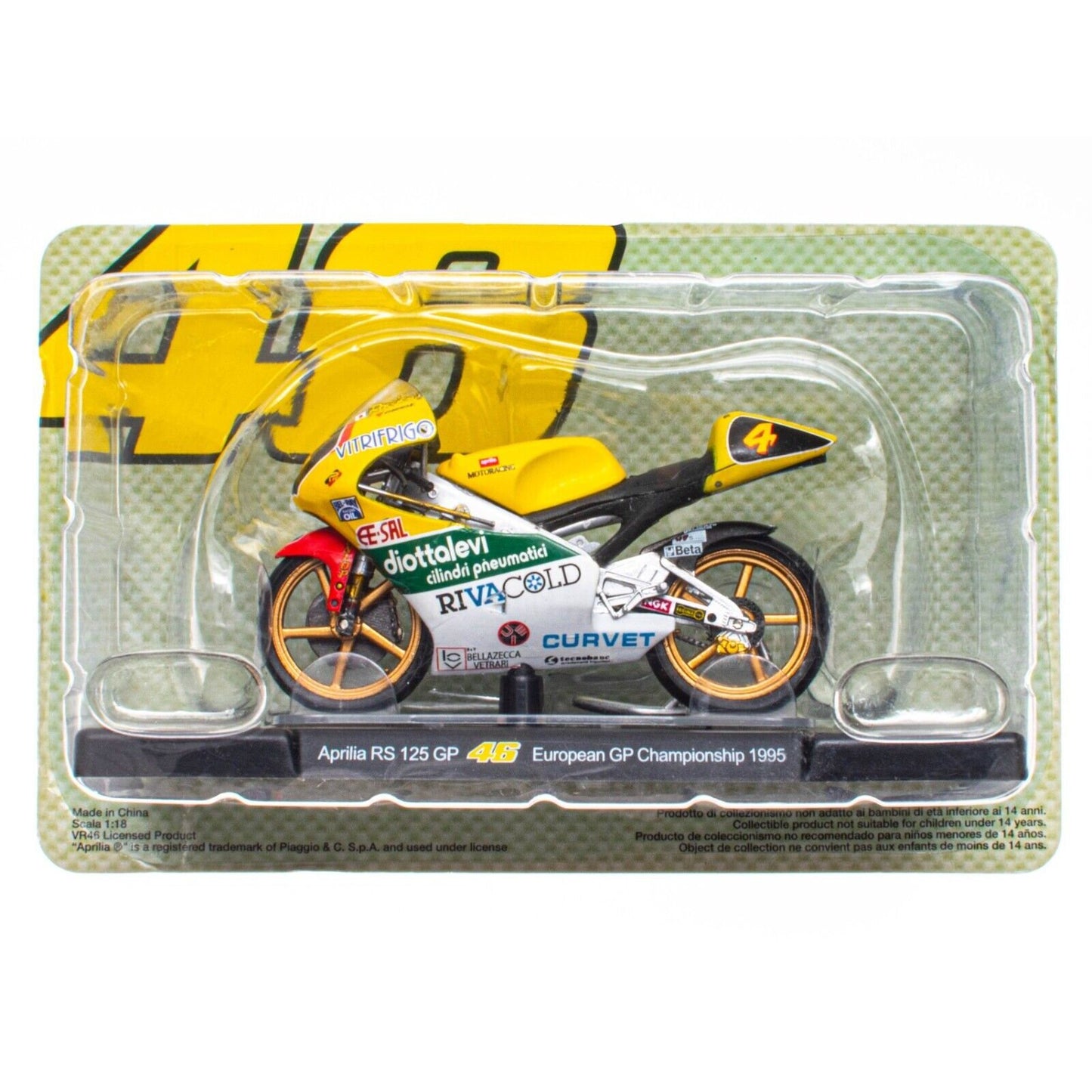 Apollo RS 125 GP Valentino Rossi (European GP Championship 1995) in Yellow/White