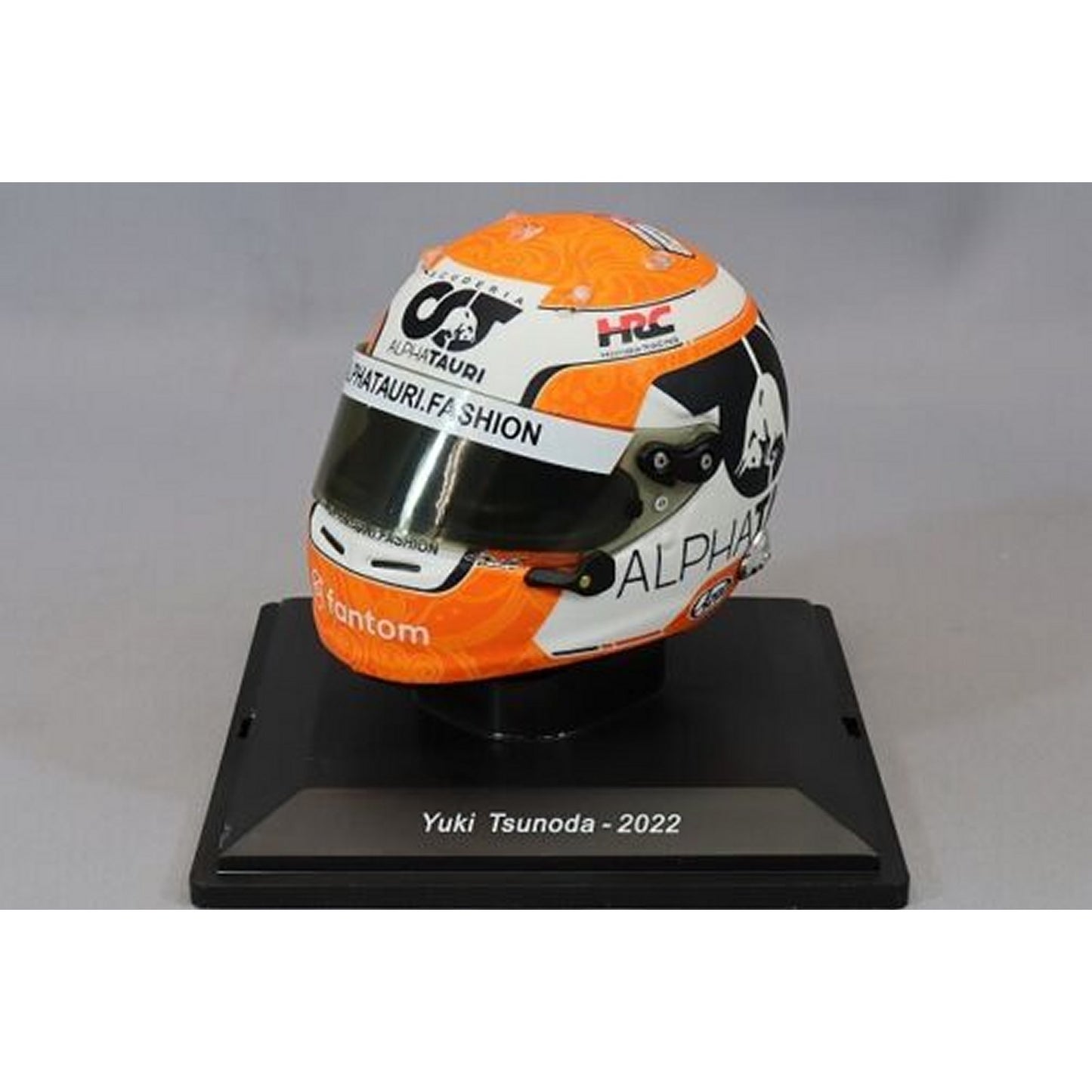 Arai Alphatauri Replica Helmet Yuki Tsunoda (2022) in White/orange