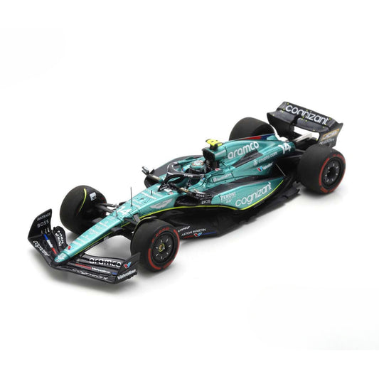 Aston Martin AMR23 Aramco Cognizant Team Fernando Alonso (No.14 British GP 2023) in Green