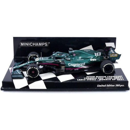 Aston Martin Cognizant AMR21 Lance Stroll (No.18 Monaco GP 2021) in Green