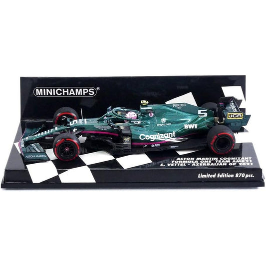 Aston Martin Cognizant AMR21 Sebastian Vettel (Second No.5 Azerbaijan GP 2021) in Green