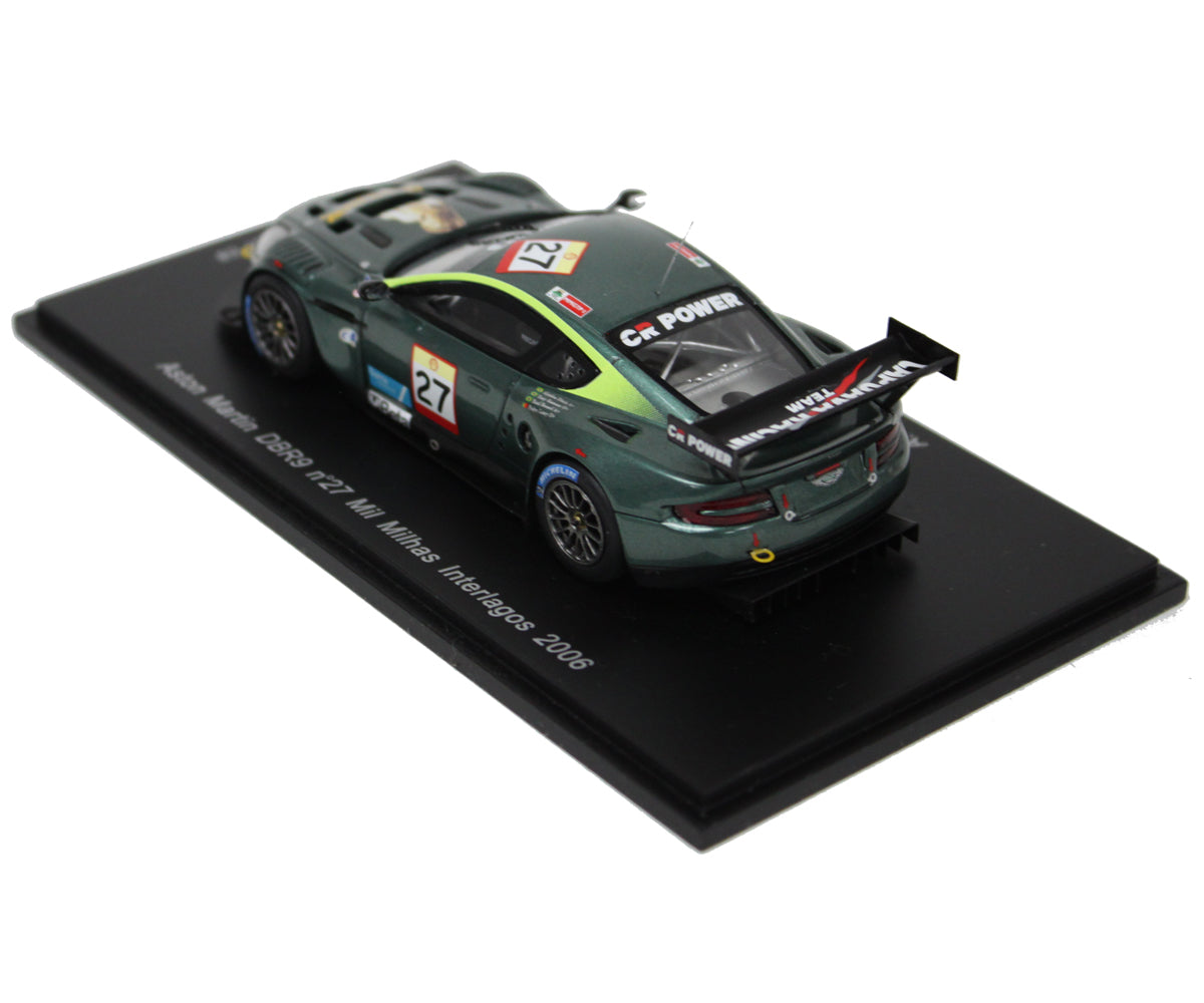 Aston Martin DB9 A. Diniz T. Kanaan R. Boesel P. Lamy (No. 27 Mil Milhas Interlagos 2006) in British Racing Green